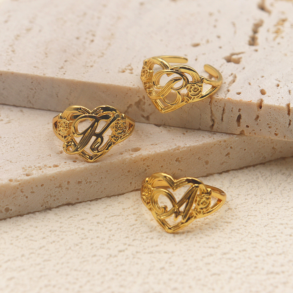 Gold Personalized Initials Hea - đánh giá và giá Wedding Z