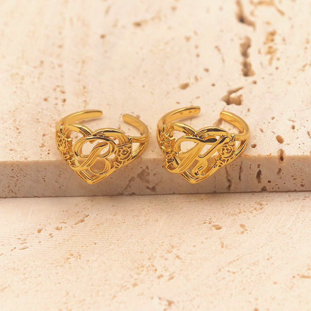 Gold Personalized Initials Hea - đánh giá và giá Wedding Z