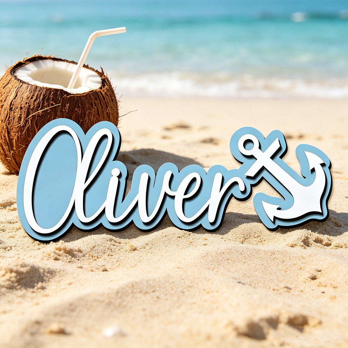 1pc Custom Anchor Wooden Name  - đánh giá và giá Wedding Souvenir