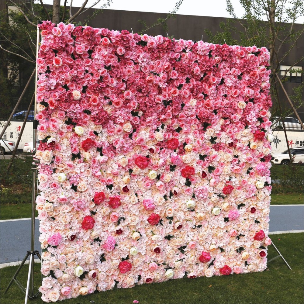 Uflower 5D Gradient Rose Artif - đánh giá và giá Wedding Backdrop Curtain