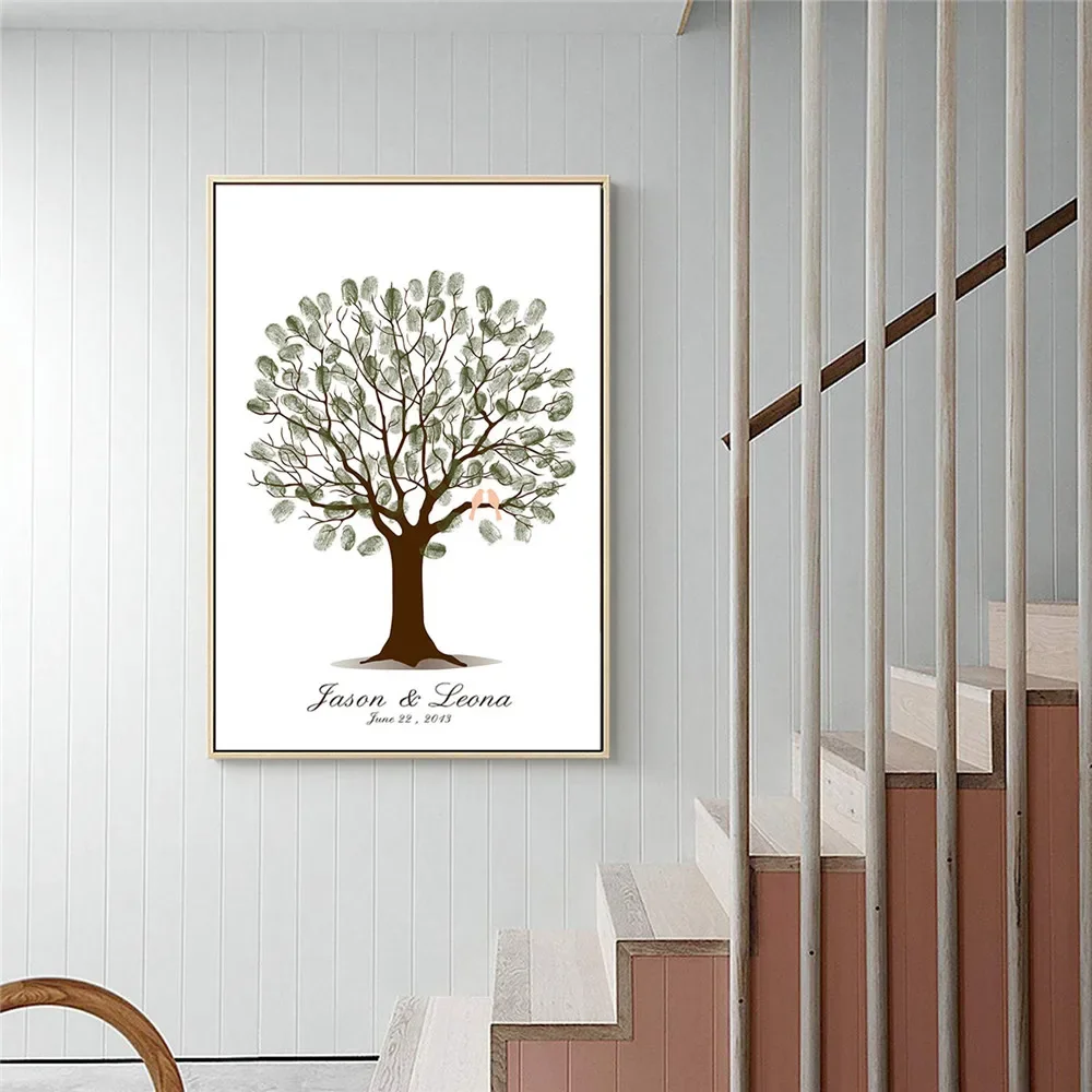Wedding Fingerprint Tree Canva - đánh giá và giá Wedding Souvenir