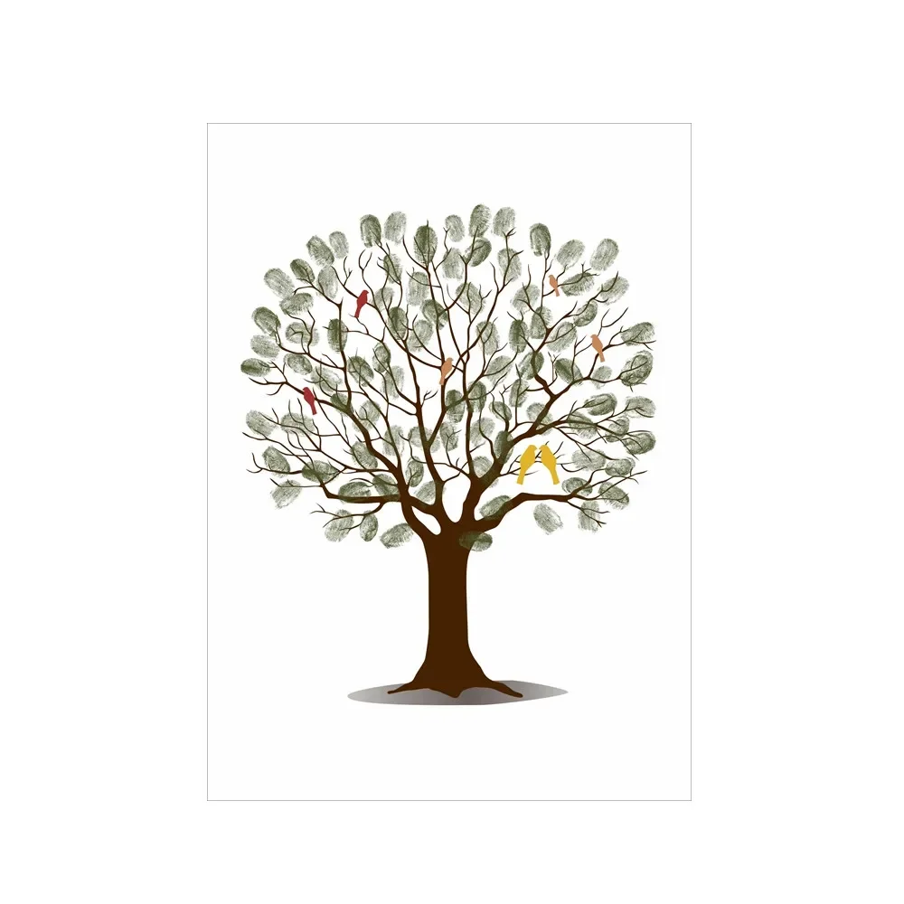 Wedding Fingerprint Tree Canva - đánh giá và giá Wedding Souvenir