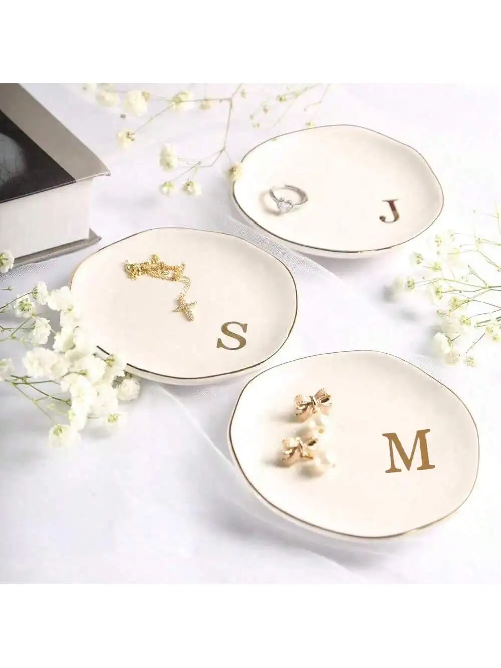Initials Ring Dish Jewery Tray - đánh giá và giá Wedding Z