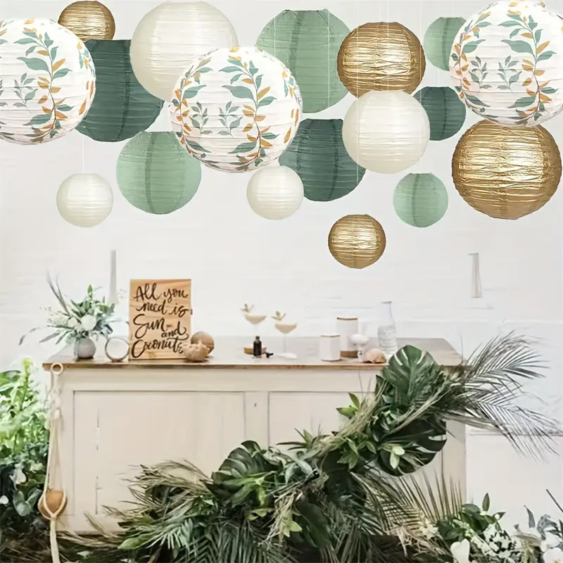 18-Piece Green Series Sage Gol - đánh giá và giá Wedding Ceremony Supply