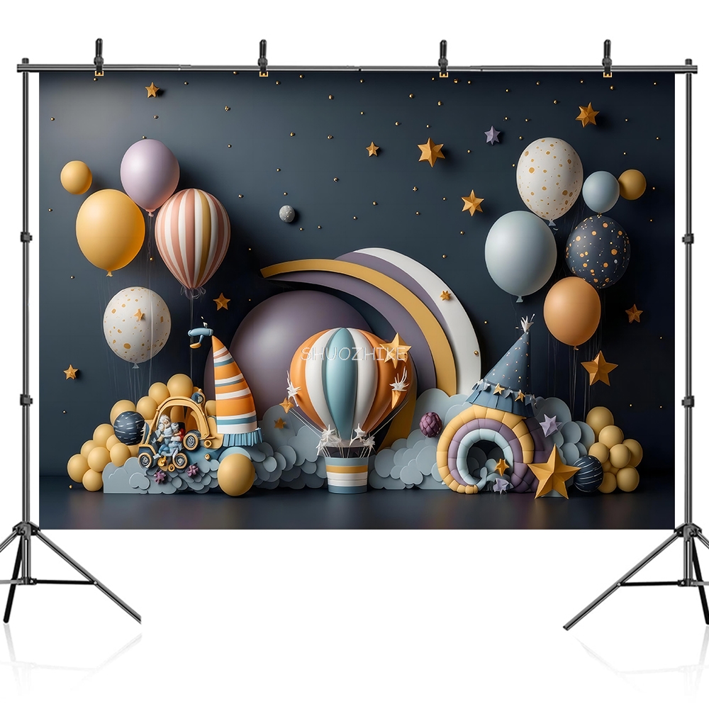 Photography Backdrop 3D Balloo - đánh giá và giá Wedding Qq