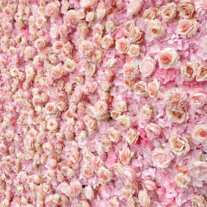Uflower Pink Rose Hydrangea Cl - đánh giá và giá Wedding Backdrop Curtain
