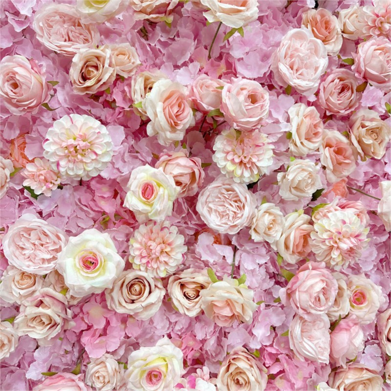 Uflower Pink Rose Hydrangea Cl - đánh giá và giá Wedding Backdrop Curtain