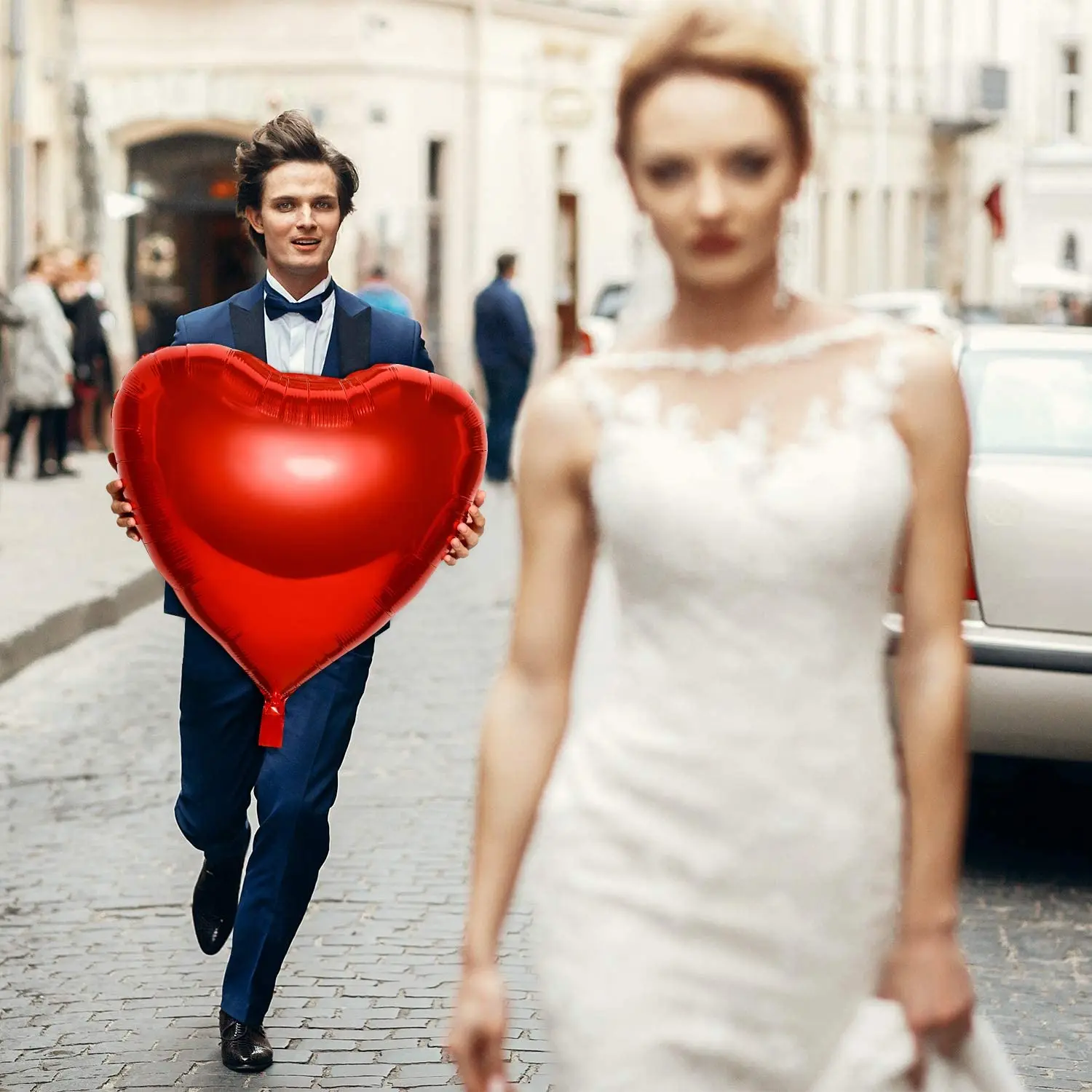 36 Inch Bong Bóng Trái Tim Hìn - đánh giá và giá Wedding Qq