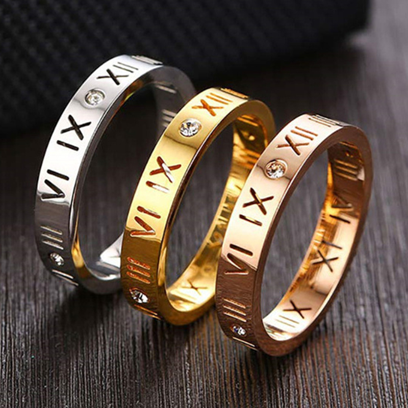 Hollow Roman Numeral Ring Stai - đánh giá và giá Wedding Zone