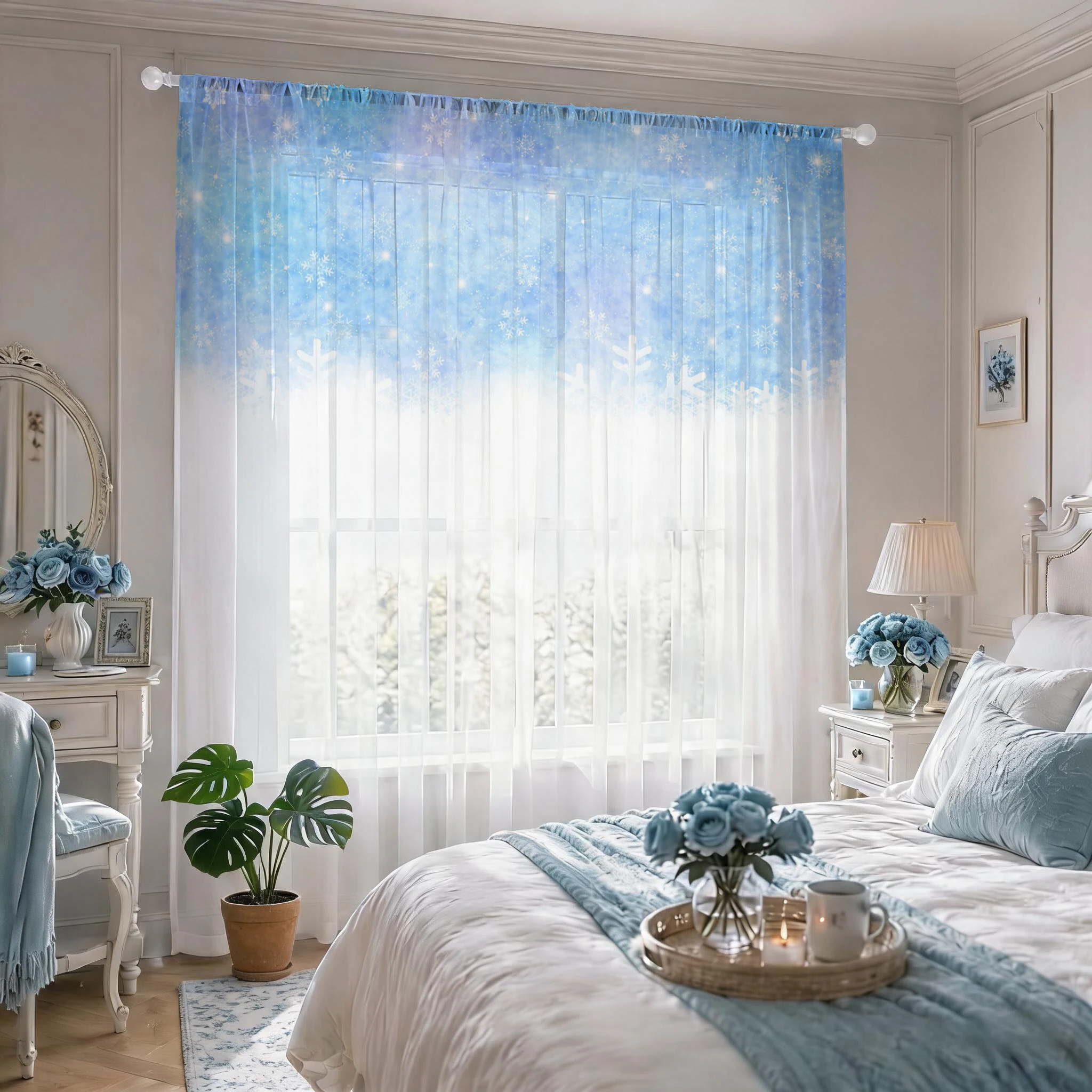 Floral Gradient Sheer Curtain, - đánh giá và giá Good Floral & Wedding Decor Supply Photos